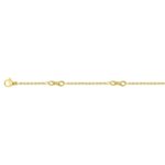 Bracelet chaîne Femme Acier inoxydable doré ROBBEZ MASSON