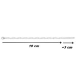 Bracelet chaîne Femme Acier inoxydable ROBBEZ MASSON, dimensions