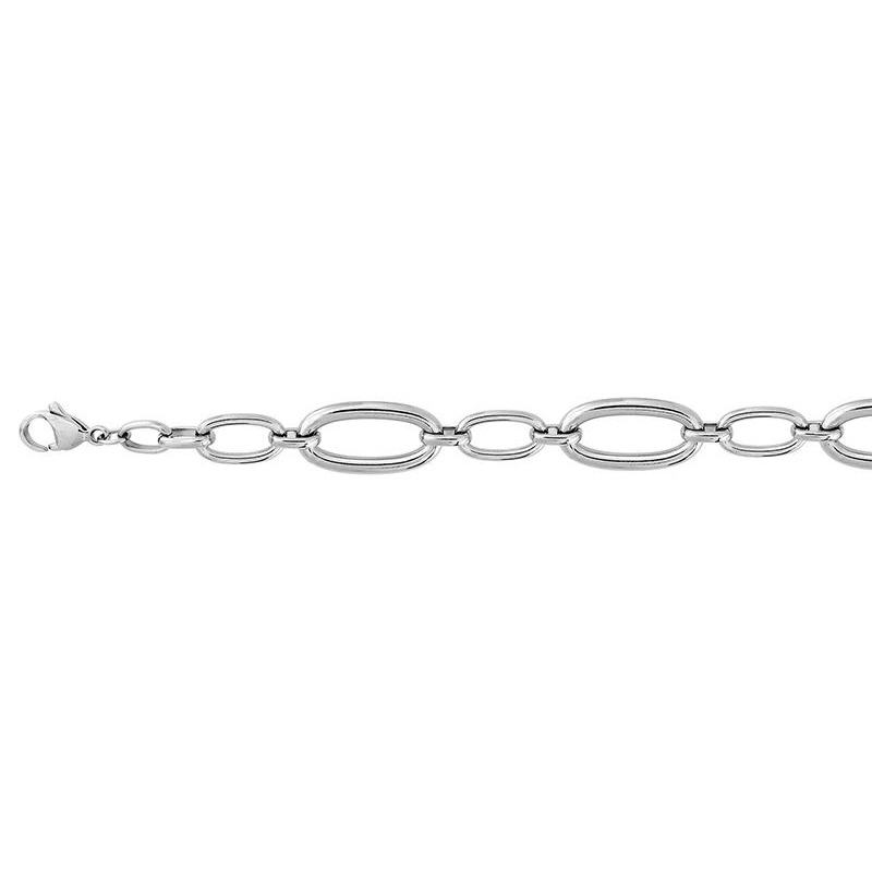 bracelet-chaine-femme-acier-inoxydable-robbez-masson-431228B Bracelet chaîne Femme Acier inoxydable ROBBEZ MASSON