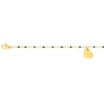 Bracelet Cœur Femme Acier inoxydable doré et Epoxy synthétique ROBBEZ MASSON