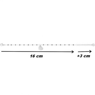 Bracelet Femme Acier inoxydable et Epoxy synthétique ROBBEZ MASSON, dimensions