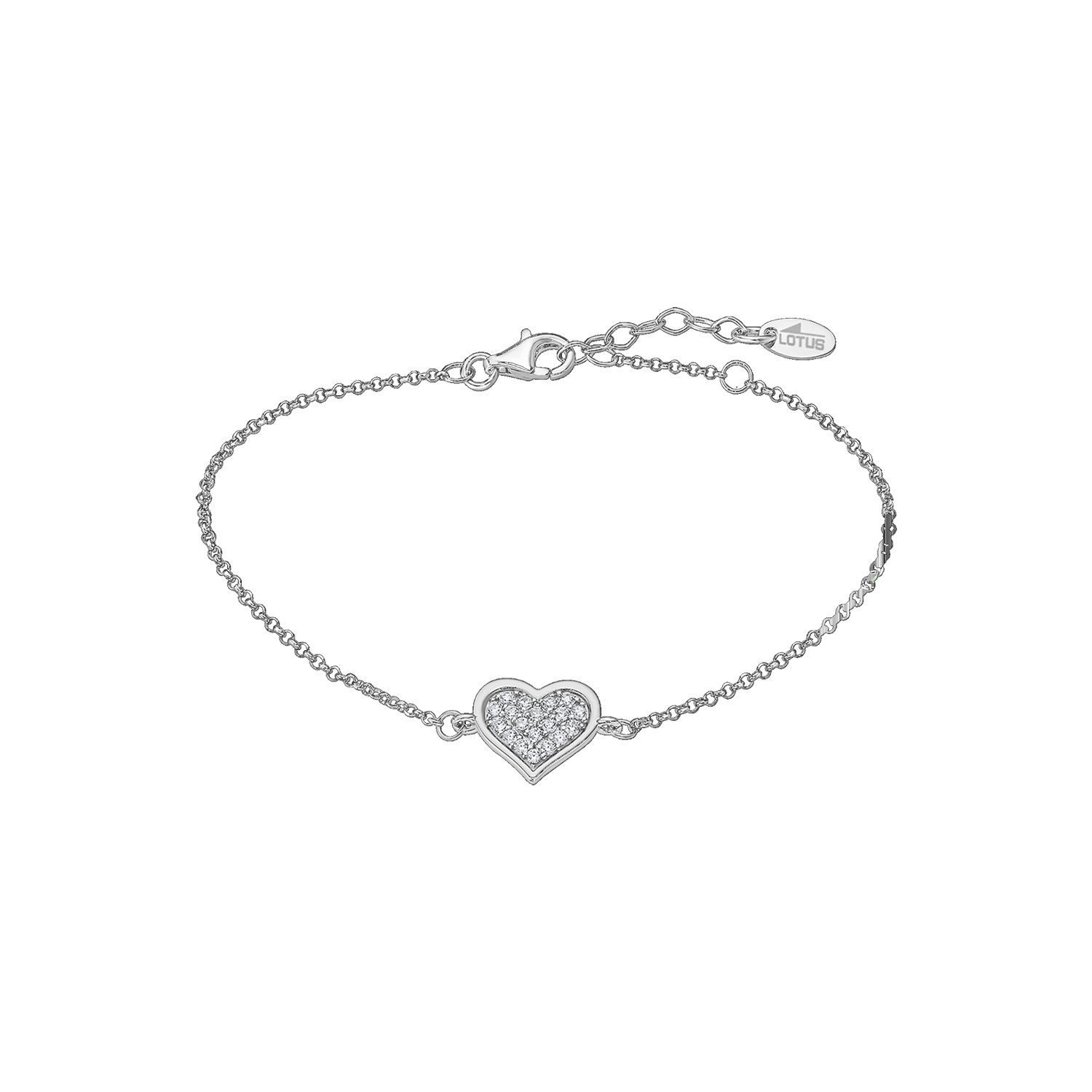 bracelet-coeur-femme-argent-925-et-oxydes-LOTUS-LP3125-2-1 Bracelet Cœur Femme Argent 925/1000 et Oxydes de zirconium LOTUS LP3125-2/1