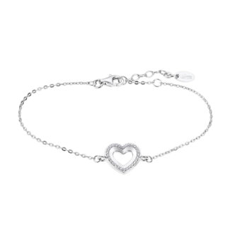 Bracelet Cœur Femme Argent 925/1000 et Oxydes de zirconium LOTUS LP3137-2/1