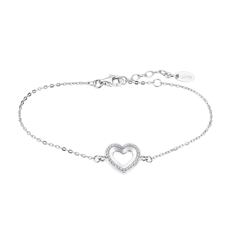 bracelet-coeur-femme-argent-925-et-oxydes-LOTUS-LP3137-2-1 Bracelet Cœur Femme Argent 925/1000 et Oxydes de zirconium LOTUS LP3137-2/1