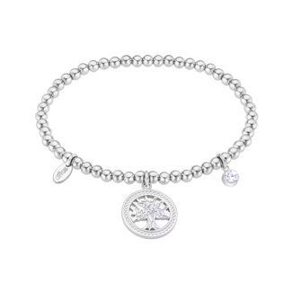 Bracelet élastique Femme Arbre de vie, Acier inoxydable et strass LOTUS LS2170-2/4