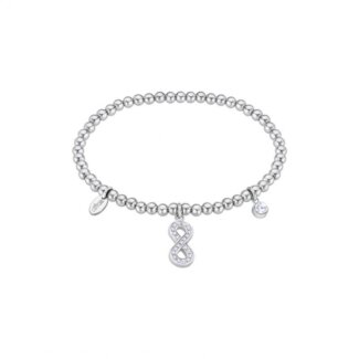 Bracelet élastique Femme Infini, Acier inoxydable et strass LOTUS LS2170-2/6
