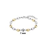 Bracelet Femme Grain de café Acier inoxydable bicolore LOTUS LS2124-2/2, dimensions