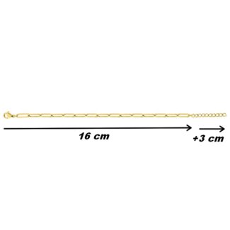 Bracelet Femme Acier inoxydable doré ROBBEZ MASSON, dimensions
