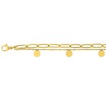 Bracelet breloque Femme Acier inoxydable doré ROBBEZ MASSON