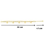Bracelet breloque Femme Acier inoxydable doré ROBBEZ MASSON