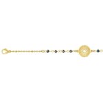 Bracelet Femme Acier inoxydable doré et Cristal bleu synthétique ROBBEZ MASSON