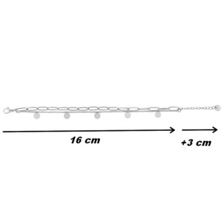 Bracelet breloque Femme Acier inoxydable ROBBEZ MASSON, dimensions