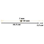 Bracelet Cœur Femme Or jaune 750/1000 ROBBEZ MASSON, dimensions