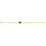 Bracelet Femme Acier inoxydable doré et Turquoise rouge synthétique ROBBEZ MASSON