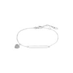 Bracelet gourmette Cœur Femme Argent 925/1000 et Oxydes de zirconium LOTUS LP3033-2/1