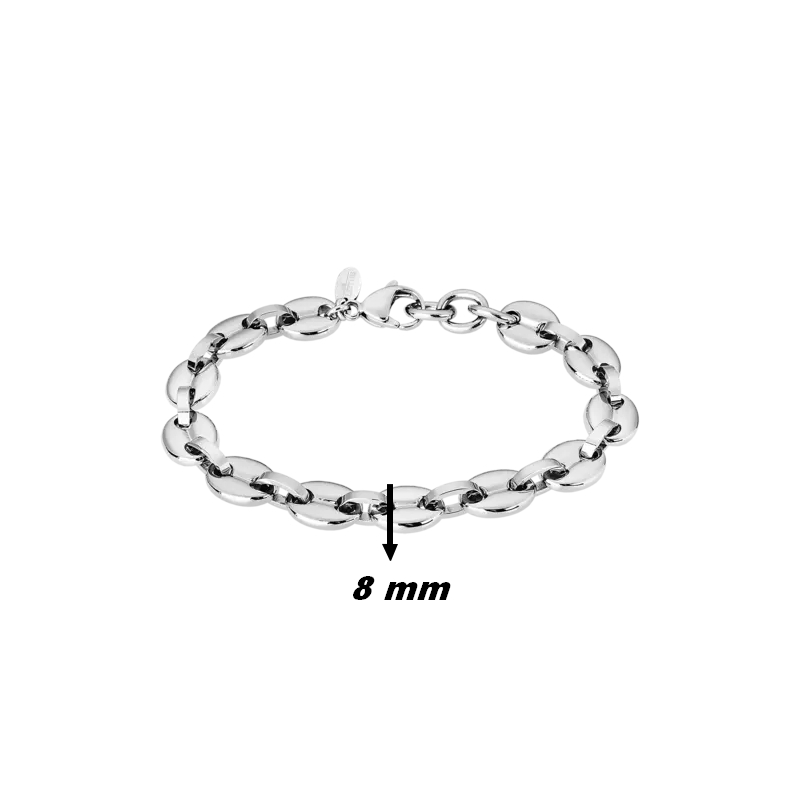 bracelet-homme-acier-inoxydable-grain-de-café-LOTUS-LS2140-2-1-largeur Bracelet Homme Acier inoxydable Grain de café LOTUS LS2140-2/1, largeur