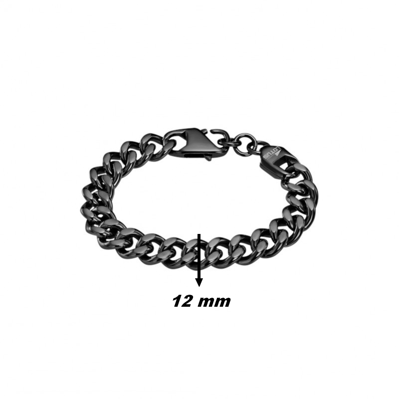 bracelet-homme-acier-inoxydable-noir-LOTUS-LS2191-2-3-largeur Bracelet Homme Acier inoxydable noir LOTUS LS2191-2/3, largeur