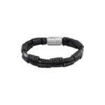 Bracelet Homme cuir noir et Acier inoxydable LOTUS LS2197-2/1