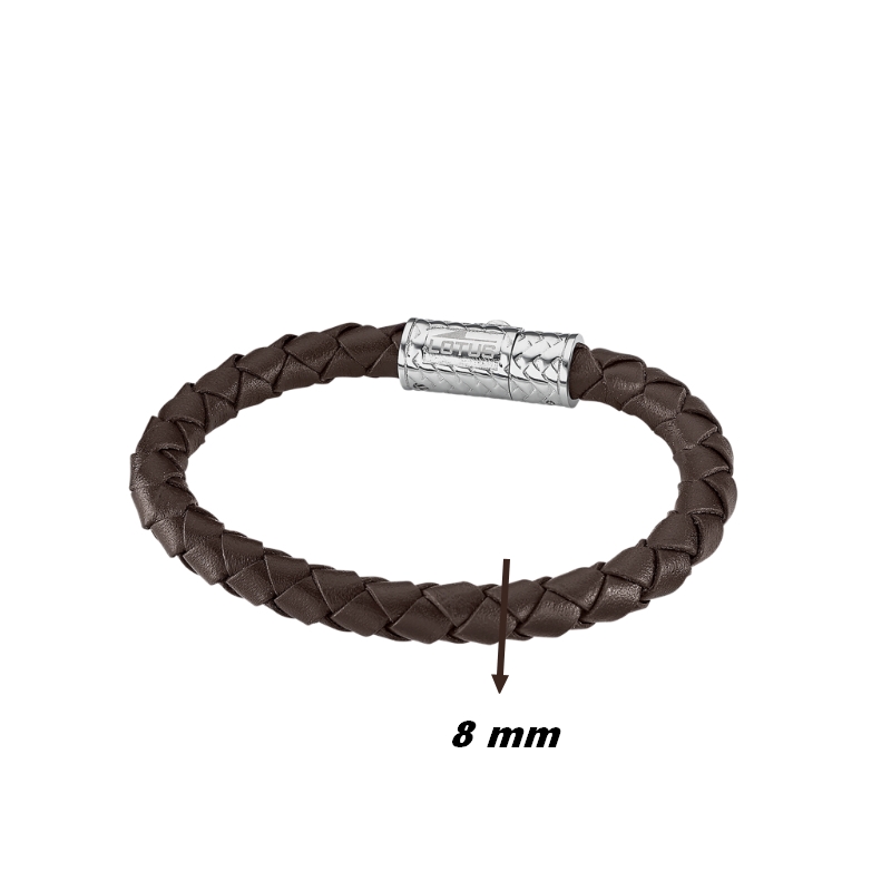 bracelet-homme-cuir-marron-et-acier-inoxydable-LOTUS-LS2096-2-1-largeur Bracelet Homme Cuir marron et Acier inoxydable LOTUS LS2096-2/1, largeur