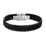 Bracelet Homme Cuir noir et Acier inoxydable LOTUS LS1206-2/1