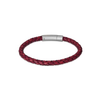 Bracelet Homme Cuir rouge et Acier inoxydable LOTUS LS2141-2/2