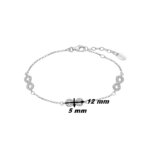 Bracelet Infini Femme Argent 925/1000 et Oxydes de zirconium LOTUS LP3029-2/1, dimensions