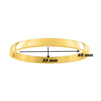 Bracelet jonc ouvrant Femme Acier inoxydable ROBBEZ MASSON, dimensions