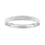 Bracelet jonc Femme Acier inoxydable et Cristal blanc ROBBEZ MASSON