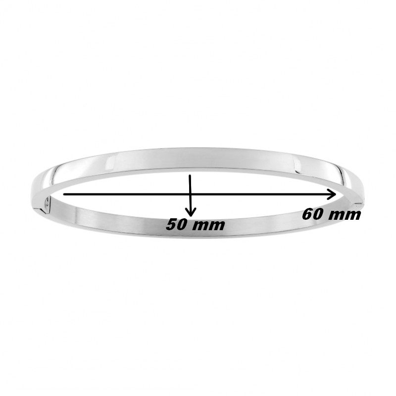 Bracelet jonc Femme Acier inoxydable ROBBEZ MASSON, dimensions