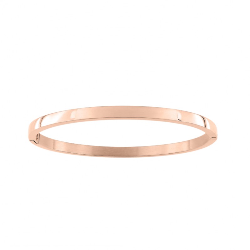 Bracelet jonc ouvrant Femme Acier inoxydable rose ROBBEZ MASSON