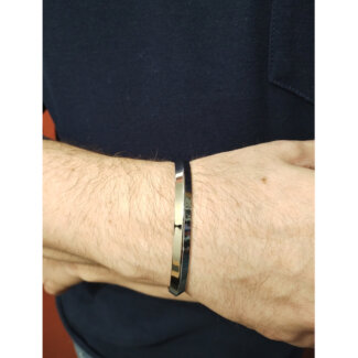 Bracelet jonc Homme Acier inoxydable LOTUS LS2229-2/1 porté