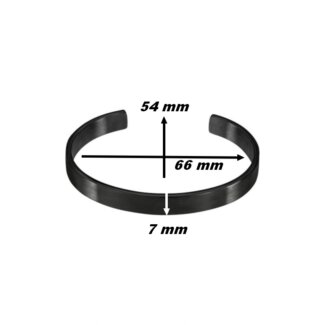 Bracelet jonc Homme Acier inoxydable noir LOTUS LS2196-2/2, dimensions