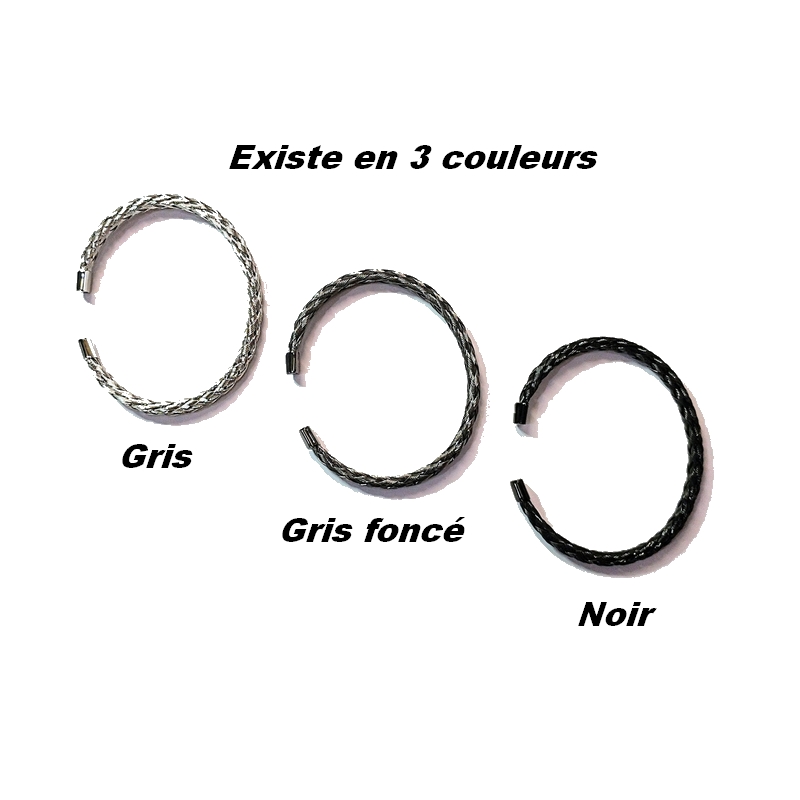 bracelet-jonc-ouvert-homme-acier-inoxydable-noir-LOTUS-LS2195-2-3-couleurs Bracelet jonc ouvert Homme Acier inoxydable noir LOTUS LS2195-2/3, autres couleurs