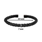 Bracelet jonc ouvert Homme Acier inoxydable noir LOTUS LS2195-2/3, dimensions