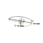 Bracelet ouvert Femme Infini, Acier inoxydable bicolore et strass LOTUS LS2169-2/C, dimensions
