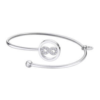 Bracelet ouvert Femme Infini, Acier inoxydable et strass LOTUS LS2169-2/4