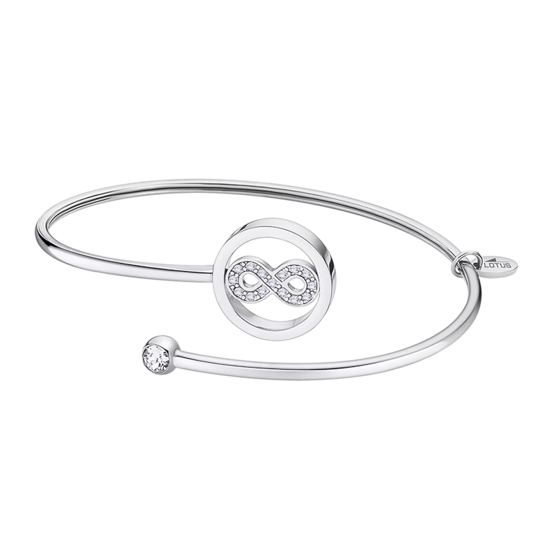 bracelet-ouvert-femme-acier-inoxydable-strass-infini-LOTUS-LS2169-2-4 Bracelet ouvert Femme Infini, Acier inoxydable et strass LOTUS LS2169-2/4