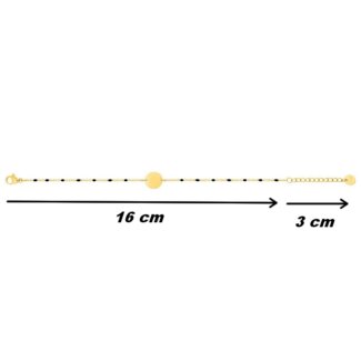 Bracelet rond Femme Acier inoxydable doré et Epoxy synthétique ROBBEZ MASSON, dimensions