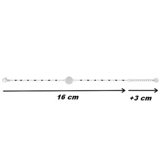 Bracelet rond Femme Acier inoxydable et Epoxy synthétique ROBBEZ MASSON, dimensions