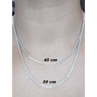 Chaîne forçat Femme Argent 925/1000 ROBBEZ MASSON portée