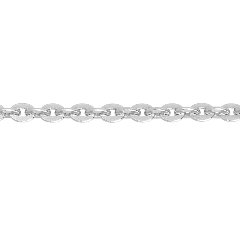 chaine-forçat-argent-rhodié-robbez-masson-331096C Chaîne forçat Femme Argent 925/1000 ROBBEZ MASSON