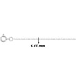 Chaîne forçat Femme Or blanc 750/1000 ROBBEZ MASSON, largeur
