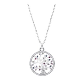 Collier Femme Arbre de vie Argent 925/1000 et Oxydes de zirconium LOTUS LP1896-1/1