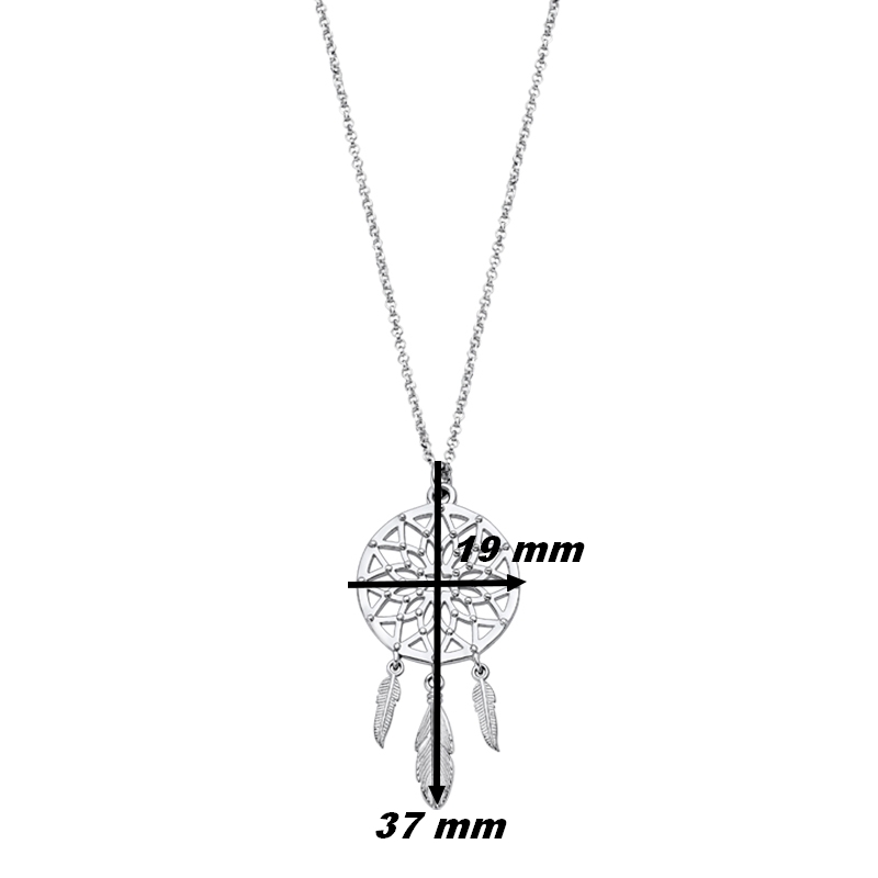 Collier Femme Attrape rêve Argent 925/1000 LOTUS LP1997-1/1, dimensions
