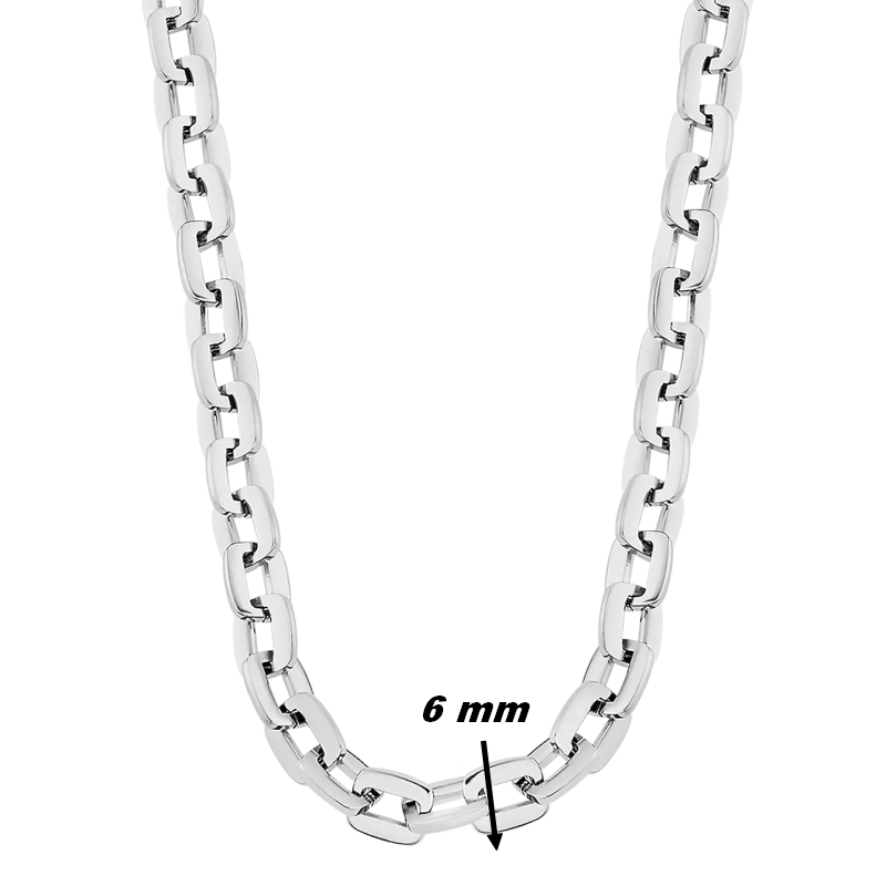 collier-chaine-homme-acier-inoxydable-LOTUS-LS2224-1-1-largeur Collier chaîne Homme Acier inoxydable LOTUS LS2224-1/1, largeur