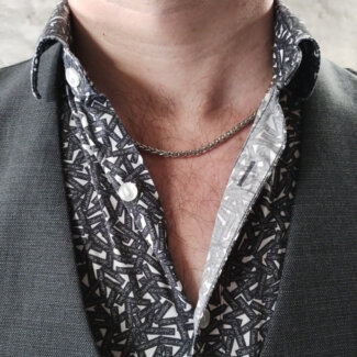 Chaîne collier Homme Acier inoxydable LOTUS LS2222-1/1 portée