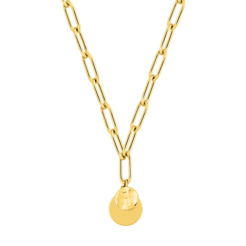 Collier chaine Femme Rond Acier inoxydable doré ROBBEZ MASSON