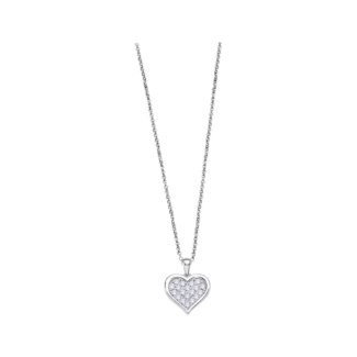 Collier Cœur Femme Argent 925/1000 et Oxydes de zirconium LOTUS LP3125-1/1