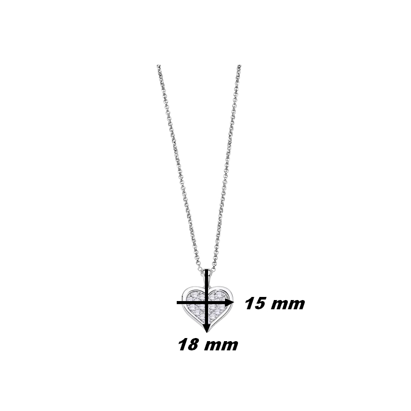 collier-coeur-femme-argent-925-et-oxydes-LOTUS-LP3125-1-1-dimensions Collier Cœur Femme Argent 925/1000 et Oxydes de zirconium LOTUS LP3125-1/1, dimensions