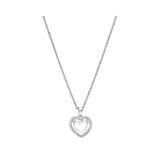 Collier Cœur Femme Argent 925/1000 et Oxydes de zirconium LOTUS LP3137-1/1